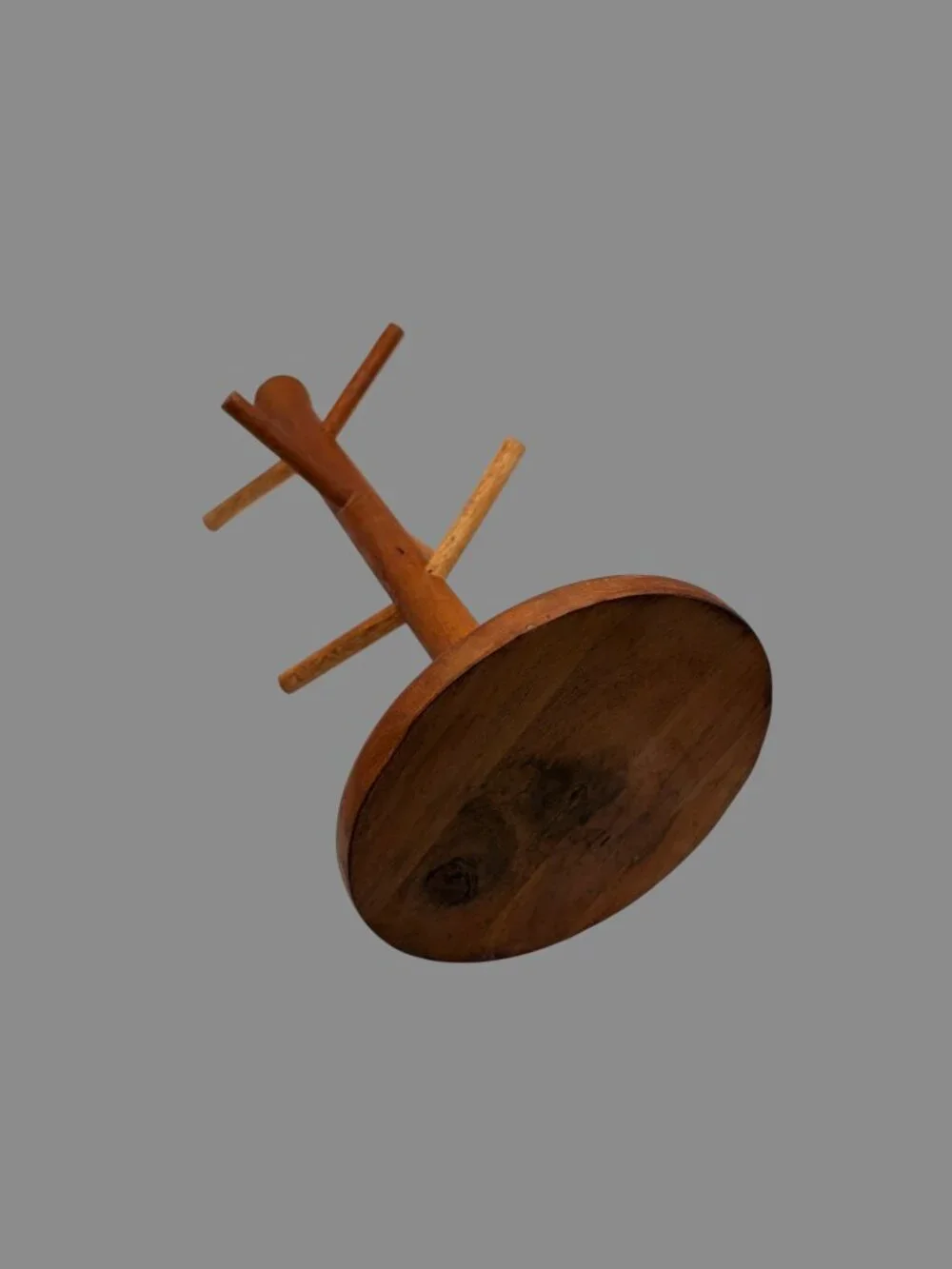Hearth & Hand Magnolia Acacia Wood Mug Tree Rack Stand 6 Hooks Natural 15 Inches